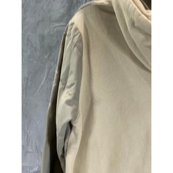 MAN BOOHOOMAN Men's Tan Colorblock Sleeve Pullover Hoodie SZ L - Picture 4 of 12